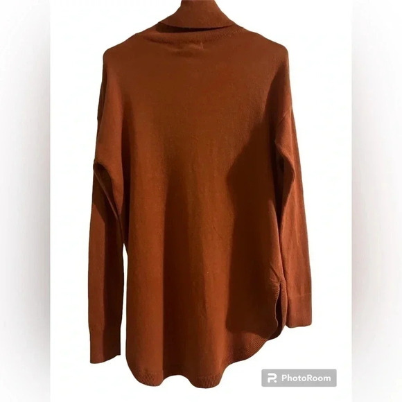 Chelsea 28 Turtleneck Sweater, Rusty Orange - Size XS - Picture 2 of 2